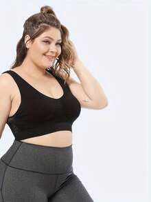 大尺碼文胸,運動文胸,無鋼圈,鏤空設計,透氣,高支撐,俯臥撐,瑜伽