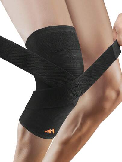 1 pieza Manga de rodillera de compresión, Correa de rodilla ideal para hombres y mujeres para usar en ejercicio, entrenamiento y levantamiento de pesas.