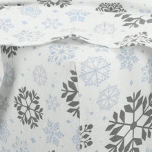 Kathy Ireland 100% Turkish Cotton Flannel Sheet Set - 灰藍色霜 - 查看 3