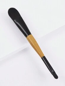 1支棕色大號雙頭粉底刷,可用作面膜刷,遮瑕刷,修容刷,高光刷,指甲清理刷,車輛清潔刷,findcolor品牌