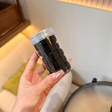 5入組高彈性無損粗馬尾綁帶,無縫髮帶和鬆緊帶,日常使用