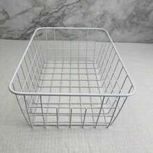 現代風格白色鐵藝收納籃大容量承重強適用於浴室、廚房、客廳 - 白色 - 查看 4