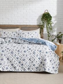 Bedsure Mother's Day Quilt Set - 3 Pcs, Reversible Quilt Bedding Set, Lightweight Bedspread, For Spring Decor, Wedding Decor, Easter Decor, Room Decor, Home Decor - hoa cúc - Xem 4