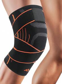 1 pieza Rodillera de compresión para soporte de rodilla para hombres y mujeres, para fitness, trabajo, interior y exterior. - Naranja - Ver 1