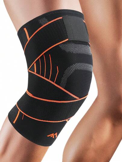 1 miếng đệm đầu gối nén hỗ trợ đầu gối cho nam và nữ tập thể dục trong nhà và ngoài trời.