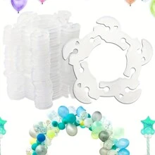 50入組塑料氣球固定環,生日派對創意氣球扣扣,生日慶典訂婚婚禮氣球裝飾