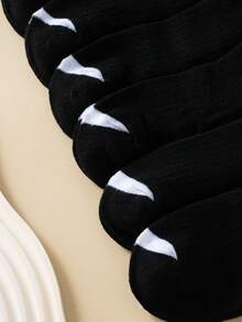 10 雙/包 兒童時尚笑口襪,包括休閒、運動、透氣、舒適、隱形襪,適合日常穿著