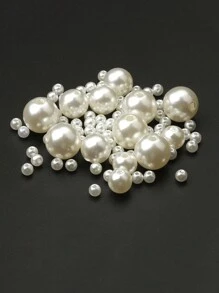 1包30-2000顆仿珍珠米色abs散珠,diy珠寶飾品配件4/6/8/10/12mm - 米色 - 查看 11