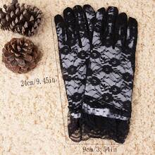 2pcs/set Short Lace See-through Gloves - Multicolor - View 7
