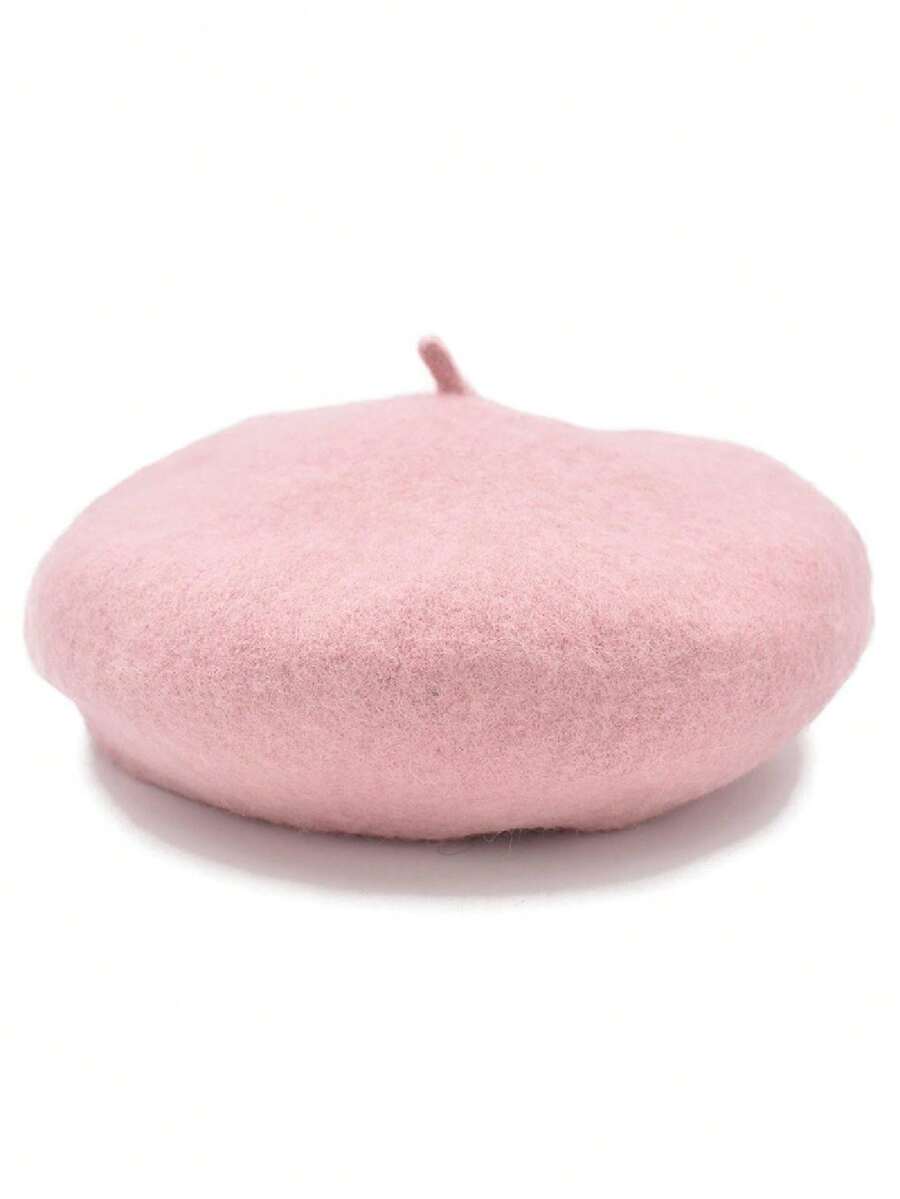 Boina francesa lana - Rosa Pálido - Ver 1