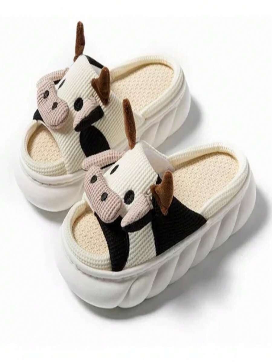 PANTUFLAS DE VAQUITA - Beis - Ver 1