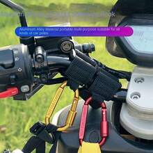 鋁合金電動自行車、摩托車和自行車前掛勾,兼容食品送貨和頭盔掛置