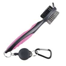 高爾夫球桿清潔刷,雙面刷頭適用於球桿頭部清潔,3合1高爾夫球配件 Smc131