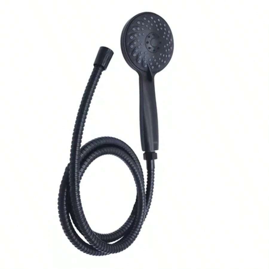 Telephone Watering Can With Hose And Stainless Steel Handle - nero - Visualizzare 1