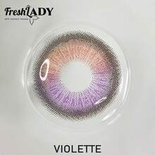 FRESH LADY Freshlady Violette Colored Contact Lenses 1 Year Disposable - Purple - View 10