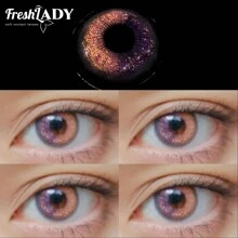 FRESH LADY Freshlady Violette Colored Contact Lenses 1 Year Disposable - Purple - View 1