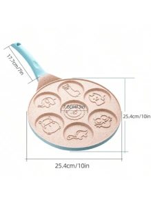 Sartén Para Tortitas Antiadherentes Figuras Molde Cocina - Azul - Ver 5