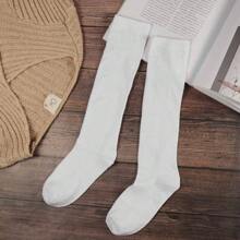 女士中筒袜,純色時尚休閒襪,女孩聚會跳舞性感長襪