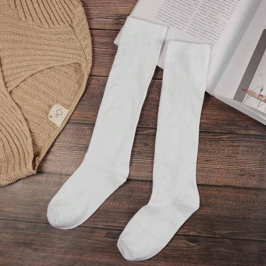 女士中筒袜,純色時尚休閒襪,女孩聚會跳舞性感長襪