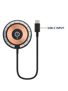 Bộ sạc không dây từ tính USB-C 15W tương thích với dòng iPhone 12/13/14/15 - màu đen - Xem 10