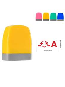 1pc (including Ink Pad) English Teacher's Stamp Set For Homework Correction And Rewards - Multicolor - View 6