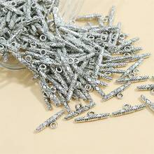 20入組合金金屬紋理幾何吊墜,適用於diy項鍊、手鐲和其他配飾diy,是為朋友和所愛的人準備的禮物