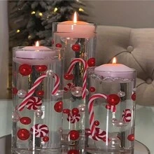 18 件圣诞节拐杖糖套装用于圣诞树装饰，拐杖糖吊坠用于场景布置最佳礼物 - 彩色 - 查看 7