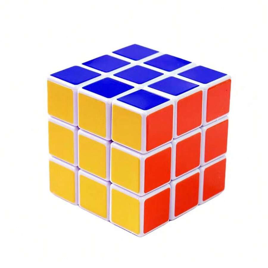 1pc Teens' Educational Brain Teaser Game, Waterproof 3x3x3 Speed Cube - Multicolor - View 1