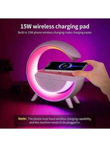 FANOVA Reloj despertador de luz color sorpresa con cargador inalámbrico  de 15 W inteligente gradual amanecer reloj despertador lámpara de noche regalo para bebés niños adultos dormir - Multicolor - Ver 2