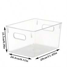 1pc Rectangular Refrigerator Food Storage Box, Dining Table Storage Box, Food Sorting Rack, Drawer-style Storage Shelf For Kitchen Restaurant - C style - View 2