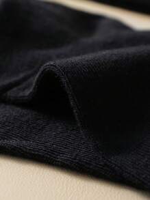 20 Pairs Children's Solid Color Classic Casual Sport Socks, Comfortable, Breathable And Suitable For Daily Wear And Back-To-School Season Outfits