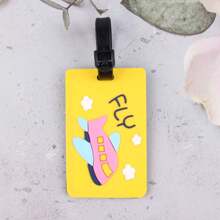3 piezas de etiquetas de equipaje personalizadas de PVC, etiquetas de identificación de maleta, accesorios de viaje, pequeño regalo para ella - Multicolor - Ver 5