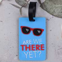 3 piezas de etiquetas de equipaje personalizadas de PVC, etiquetas de identificación de maleta, accesorios de viaje, pequeño regalo para ella - Multicolor - Ver 3
