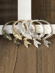 1 件歐美時尚錦鯉項鍊,復古金屬鏈飾品,金/銀 - 錦鯉項圈 - 查看 11