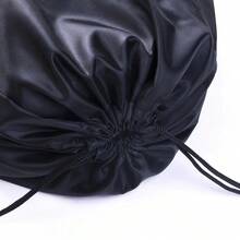 Bolsa Deportiva Portátil Negra Con Cordón Grueso, Mochila De Equitación Con Cordón Grueso Para El Gimnasio, Bolsa De Zapatos Con Cordón Grueso A Prueba De Agua Para Mochilas De Ropa - Negro - Ver 5