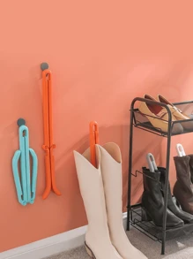 1 Miếng Đa chức năng Giày ống Ủng hộ Với Chống nếp nhăn & Sự biến dạng Sức chống cự , Gấp lại Bên trong Khởi động Máy ép Đối với Của phụ nữ Dài & Ở giữa Cao Ống Giày ống - Xám - Xem 6