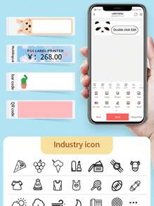 Marklife Marklife P15 Mini Label Printer Wireless Thermal Label Portable Printer Self Adhesive Name Sticker Label Machine, Suitable For Home, School, Kitchen, And Office Signage, IOS+Android