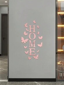 居家標誌蝴蝶裝飾鏡面效果牆貼自黏牆貼花 - 彩色 - 查看 5