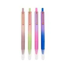 4 Bolígrafos Retráctiles De Colores Arcoíris Con Diseño Ergonómico Para Una Escritura Cómoda, Adecuados Para Uso En La Escuela, La Oficina Y El Hogar, Así Como Para Regalar, Vienen En Caja - Naranja Quemada - Ver 1
