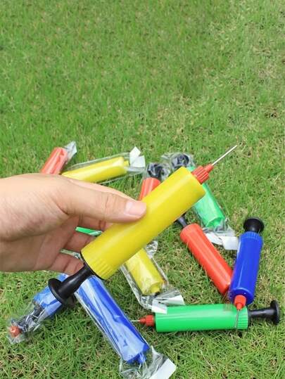 1pc Portable Hand Pump For Various Inflatable Items (Random Color)