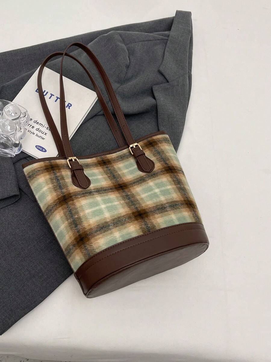 女士復古水桶包,2023秋冬新款時尚高端感單肩包&手提包