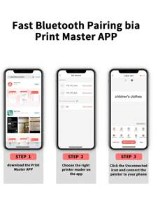 Marklife Marklife P15 Mini Label Printer Wireless Thermal Label Portable Printer Self Adhesive Name Sticker Label Machine, Suitable For Home, School, Kitchen, And Office Signage, IOS+Android