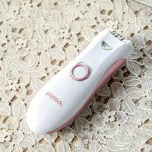 女士電動除毛器、無痛腿部和私處除毛器、刮鬍刀 - 白色 - 查看 6