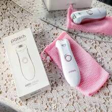 女士電動除毛器、無痛腿部和私處除毛器、刮鬍刀 - 白色 - 查看 1