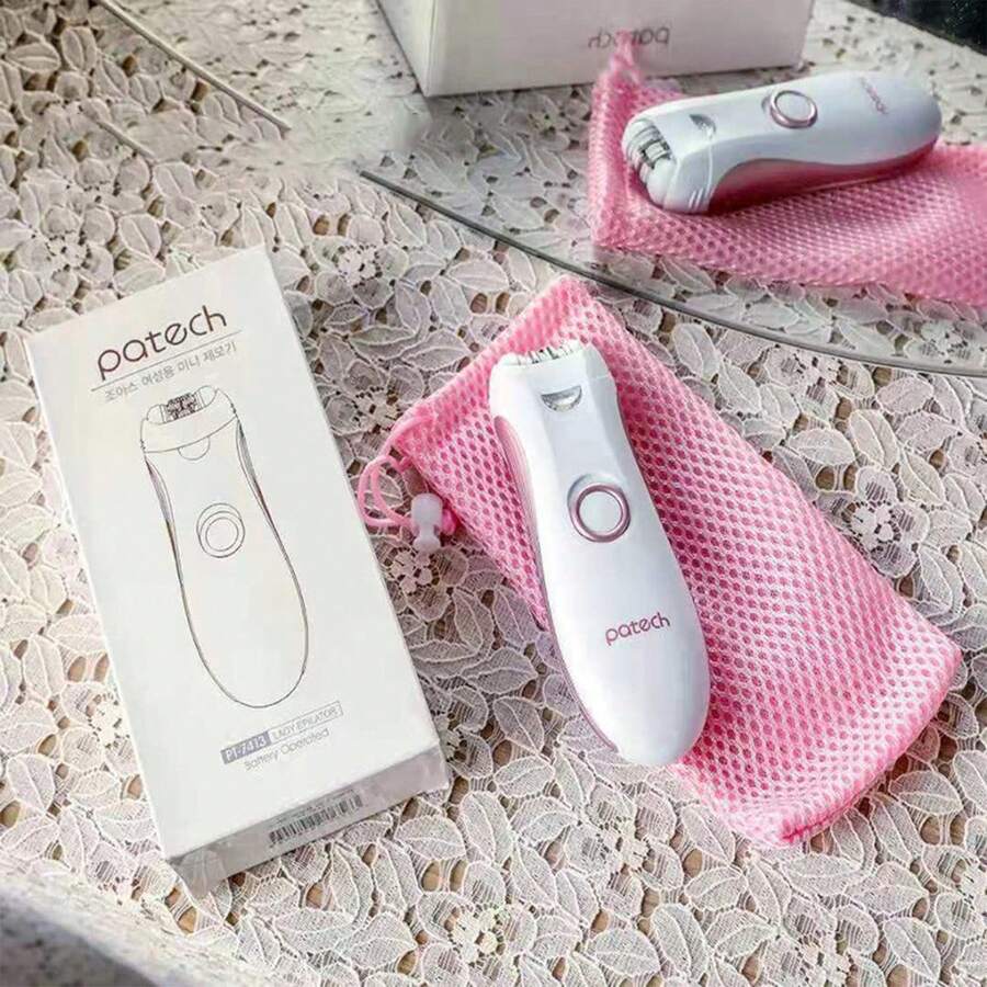 女士電動除毛器、無痛腿部和私處除毛器、刮鬍刀 - 白色 - 查看 1