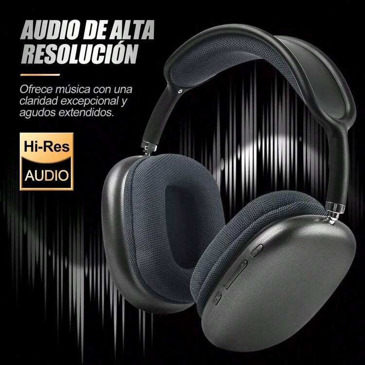 Audífonos Inalámbrico Diadema Con Micrófono Bluetooth - Plateado - Añade 6