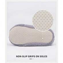 Botas con bonito diseño de gato para mujer con ribete gris suave, gris claro - Púrpura polvoriento - Ver 4