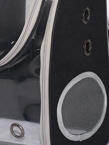 New Transparent Backpack, Black - Black - View 6