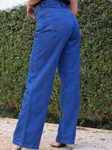 Women Jeans - Dark Wash - View 2