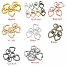 5 cái/bộ Hình trái tim Lobster Clasp Vòng chìa khóa Trình kết nối Đối với DIY Móc chìa khóa , Làm đồ trang sức Quân nhu - móc khóa - Xem 3